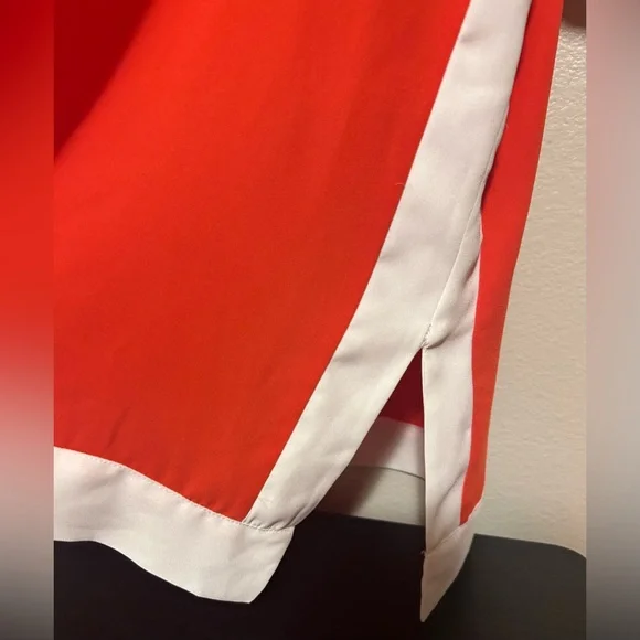 Peter Nygard Bold Orange and White Blouse- size xxl - Picture 5 of 7